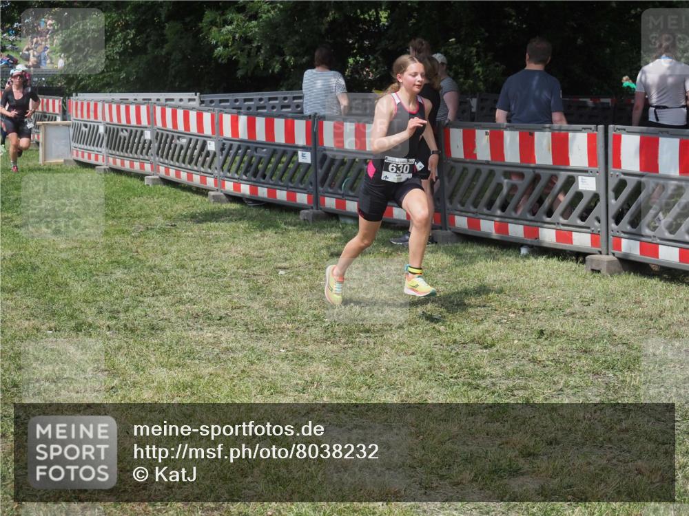 21.06.2025 - 27. Vierlanden-Triathlon KatJ http://msf.ph/oto/8038232 15.06.2025 11:32:11 Schwimmen  meine-sportfotos.de