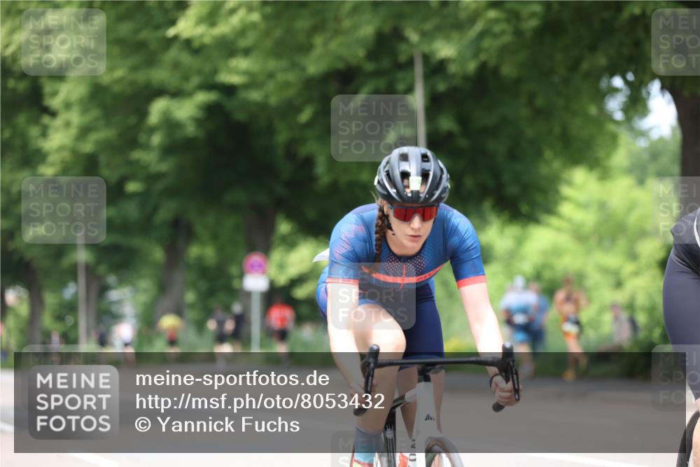 15.06.2025 - 7 Türme Triathlon Yannick Fuchs http://msf.ph/oto/8053432 15.06.2025 13:41:58 Radfahren  meine-sportfotos.de