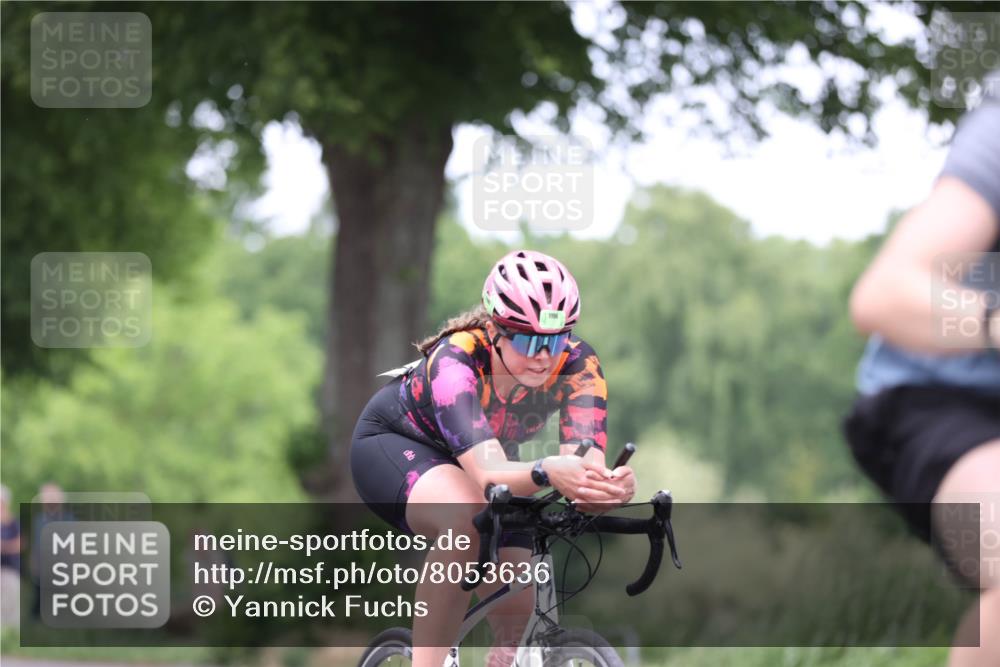 15.06.2025 - 7 Türme Triathlon Yannick Fuchs http://msf.ph/oto/8053636 15.06.2025 13:44:35 Radfahren  meine-sportfotos.de