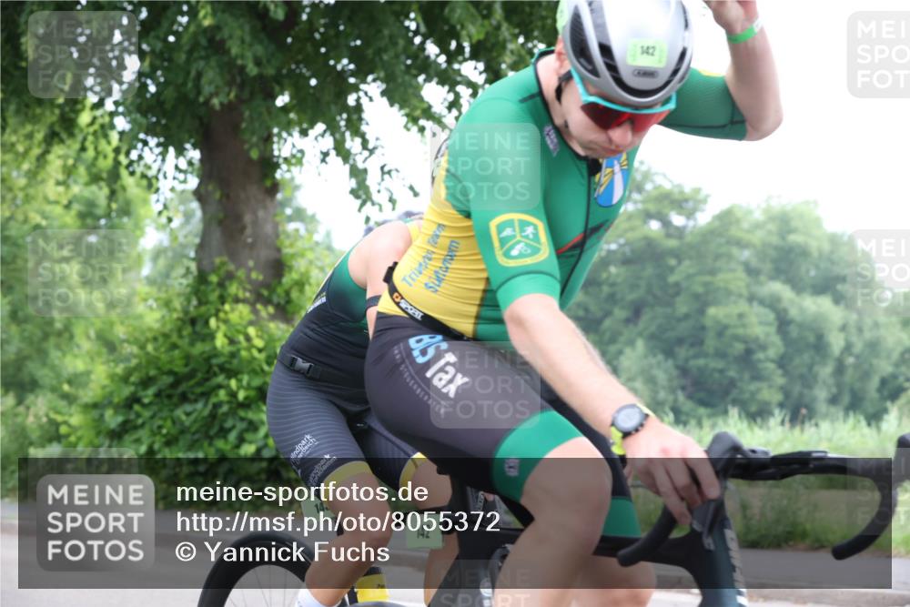 15.06.2025 - 7 Türme Triathlon Yannick Fuchs http://msf.ph/oto/8055372 15.06.2025 10:02:30 Radfahren 142 meine-sportfotos.de