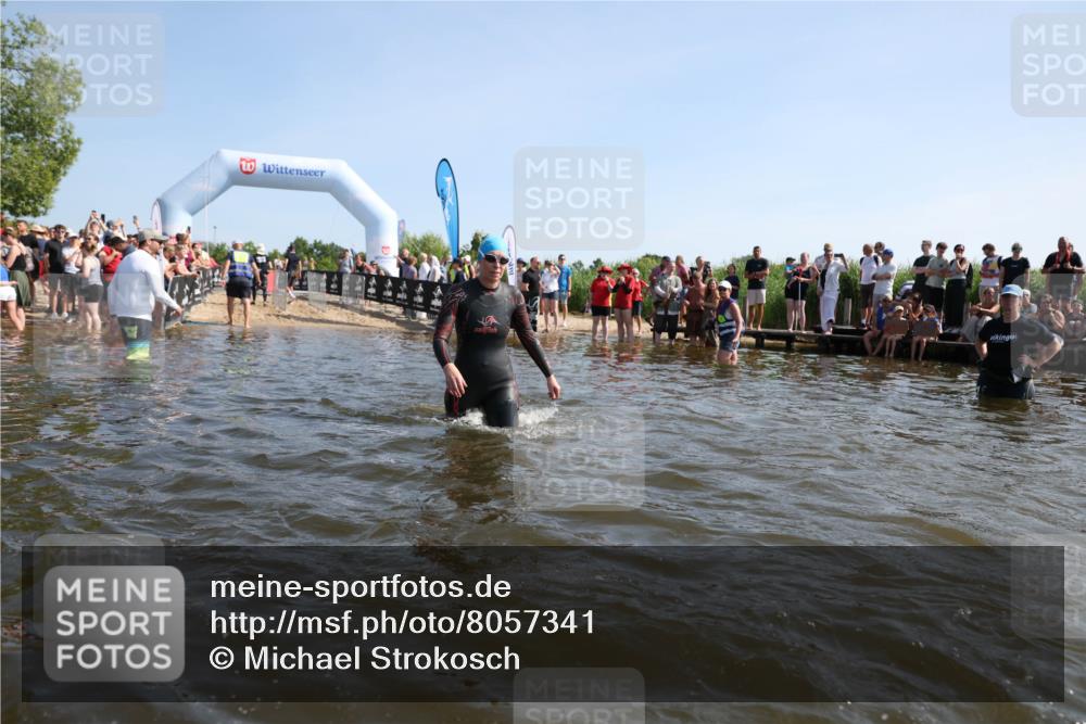 22.06.2025 - Viking Triathlon Michael Strokosch http://msf.ph/oto/8057341 22.06.2025 10:09:02 Schwimmen  meine-sportfotos.de