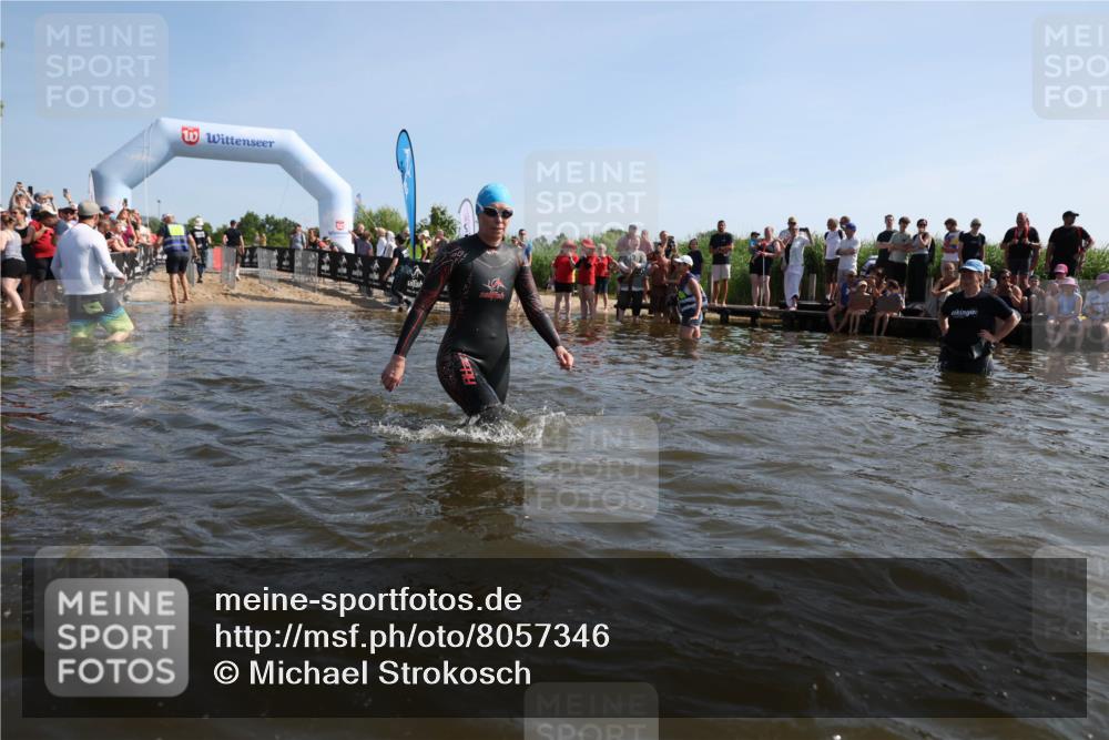 22.06.2025 - Viking Triathlon Michael Strokosch http://msf.ph/oto/8057346 22.06.2025 10:09:02 Schwimmen  meine-sportfotos.de