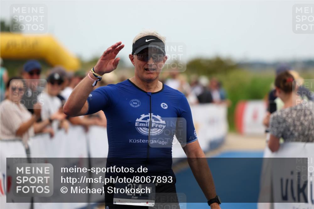 22.06.2025 - Viking Triathlon Michael Strokosch http://msf.ph/oto/8067893 22.06.2025 15:05:17 Ziel 214 meine-sportfotos.de