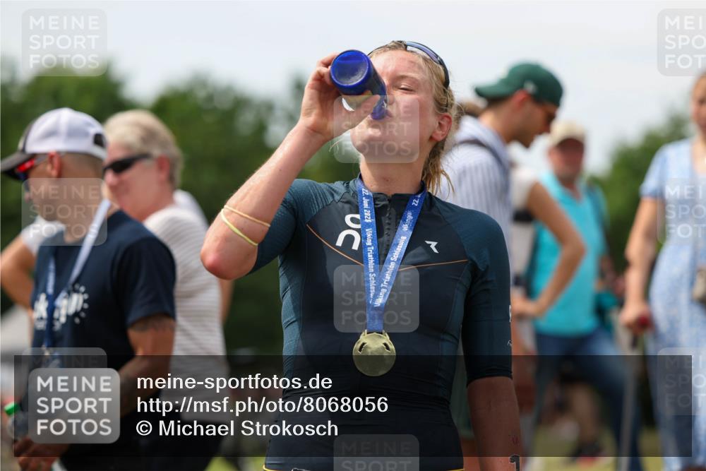 22.06.2025 - Viking Triathlon Michael Strokosch http://msf.ph/oto/8068056 22.06.2025 14:17:53 Ziel  meine-sportfotos.de