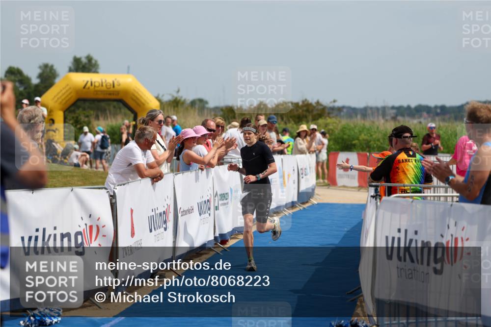 22.06.2025 - Viking Triathlon Michael Strokosch http://msf.ph/oto/8068223 22.06.2025 14:21:29 Ziel 10 meine-sportfotos.de