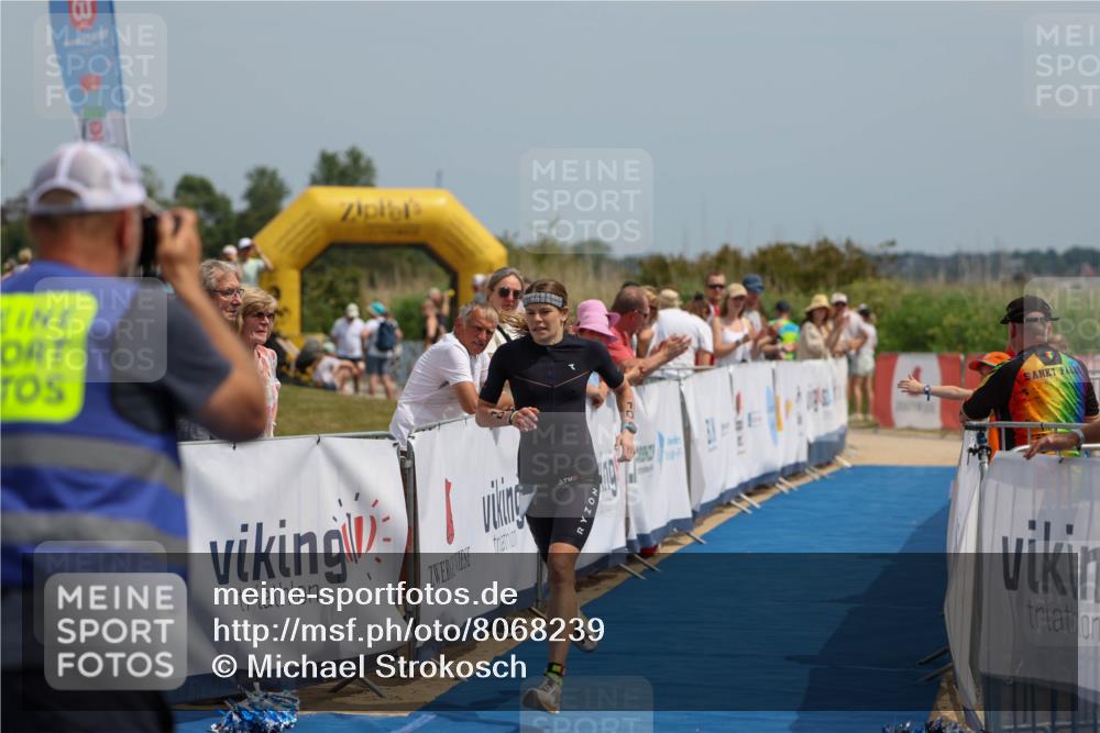 22.06.2025 - Viking Triathlon Michael Strokosch http://msf.ph/oto/8068239 22.06.2025 14:21:30 Ziel 10 meine-sportfotos.de