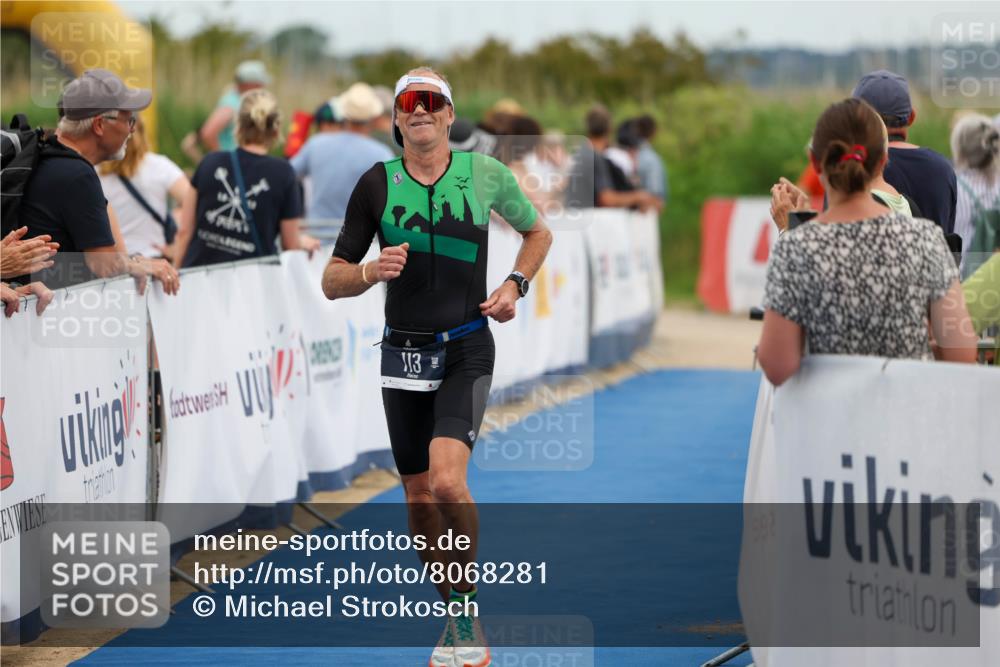 22.06.2025 - Viking Triathlon Michael Strokosch http://msf.ph/oto/8068281 22.06.2025 15:07:38 Ziel 28, 113 meine-sportfotos.de