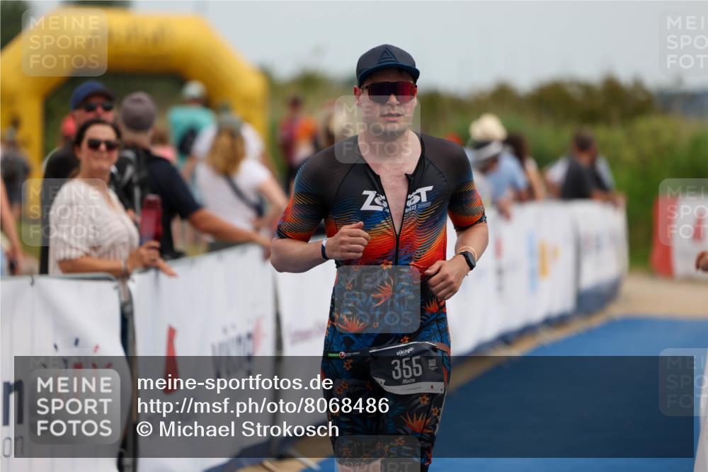 22.06.2025 - Viking Triathlon Michael Strokosch http://msf.ph/oto/8068486 22.06.2025 15:08:39 Ziel 355 meine-sportfotos.de