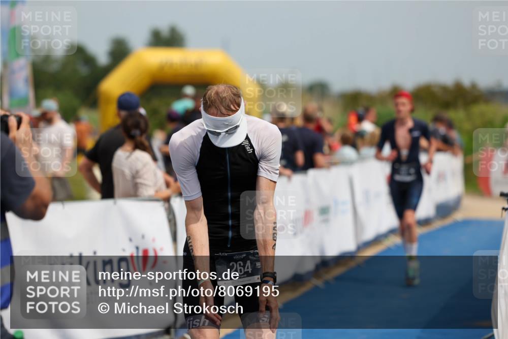 22.06.2025 - Viking Triathlon Michael Strokosch http://msf.ph/oto/8069195 22.06.2025 15:14:58 Ziel 264, 377 meine-sportfotos.de