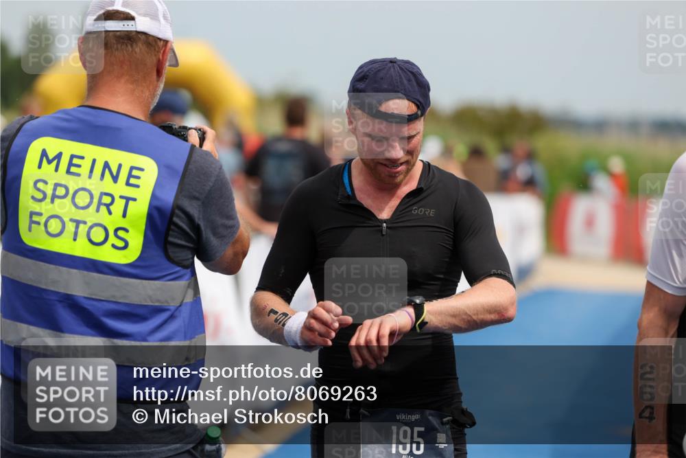 22.06.2025 - Viking Triathlon Michael Strokosch http://msf.ph/oto/8069263 22.06.2025 15:15:18 Ziel 195 meine-sportfotos.de