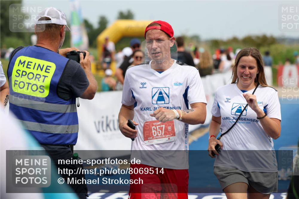 22.06.2025 - Viking Triathlon Michael Strokosch http://msf.ph/oto/8069514 22.06.2025 15:17:17 Ziel 253, 657 meine-sportfotos.de