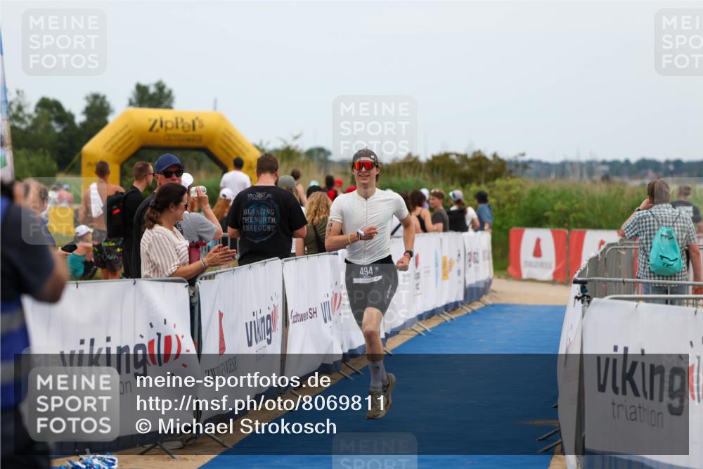 22.06.2025 - Viking Triathlon Michael Strokosch http://msf.ph/oto/8069811 22.06.2025 15:19:18 Ziel 494 meine-sportfotos.de