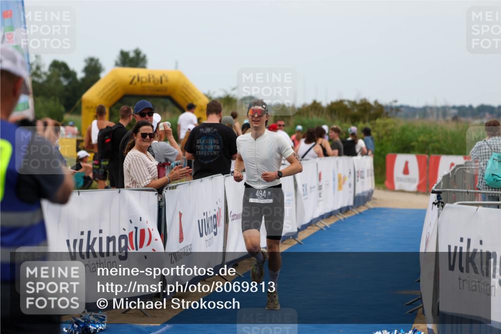 22.06.2025 - Viking Triathlon Michael Strokosch http://msf.ph/oto/8069813 22.06.2025 15:19:19 Ziel 494 meine-sportfotos.de