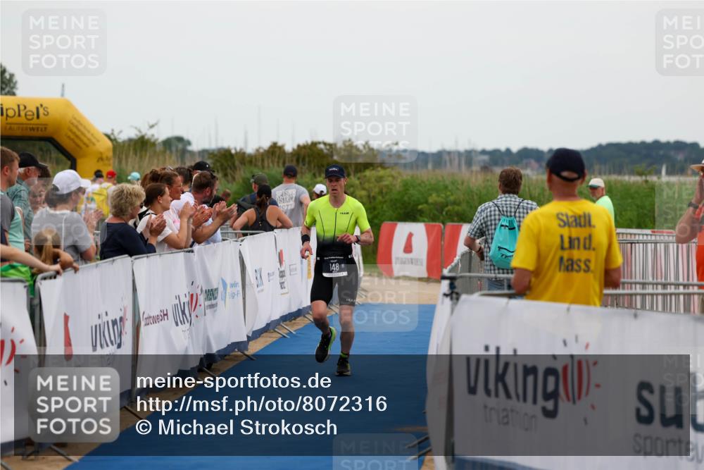 22.06.2025 - Viking Triathlon Michael Strokosch http://msf.ph/oto/8072316 22.06.2025 15:36:46 Ziel 148 meine-sportfotos.de