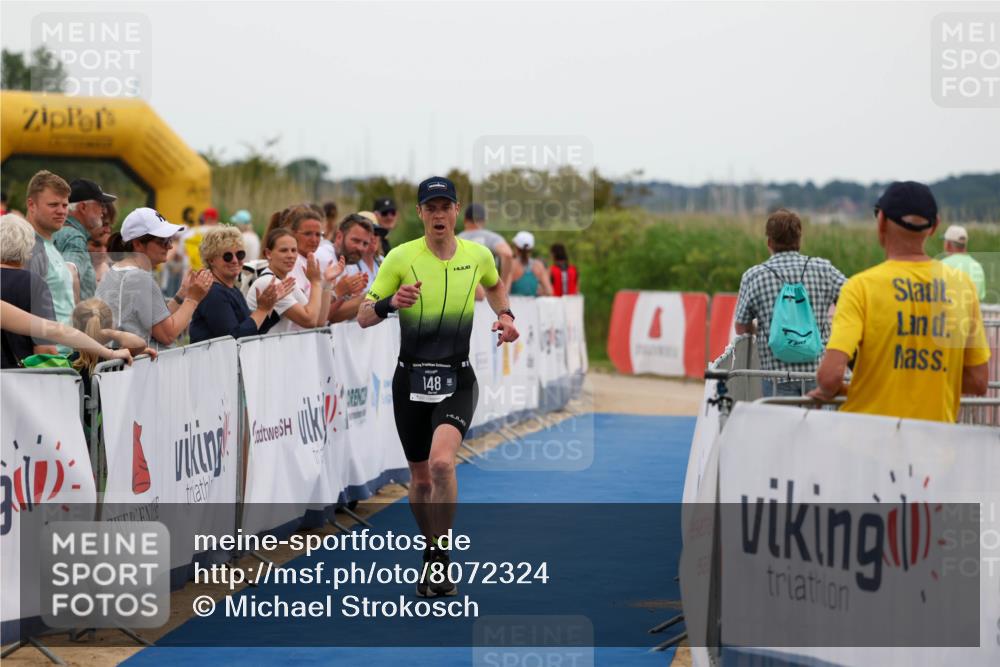 22.06.2025 - Viking Triathlon Michael Strokosch http://msf.ph/oto/8072324 22.06.2025 15:36:48 Ziel 148 meine-sportfotos.de