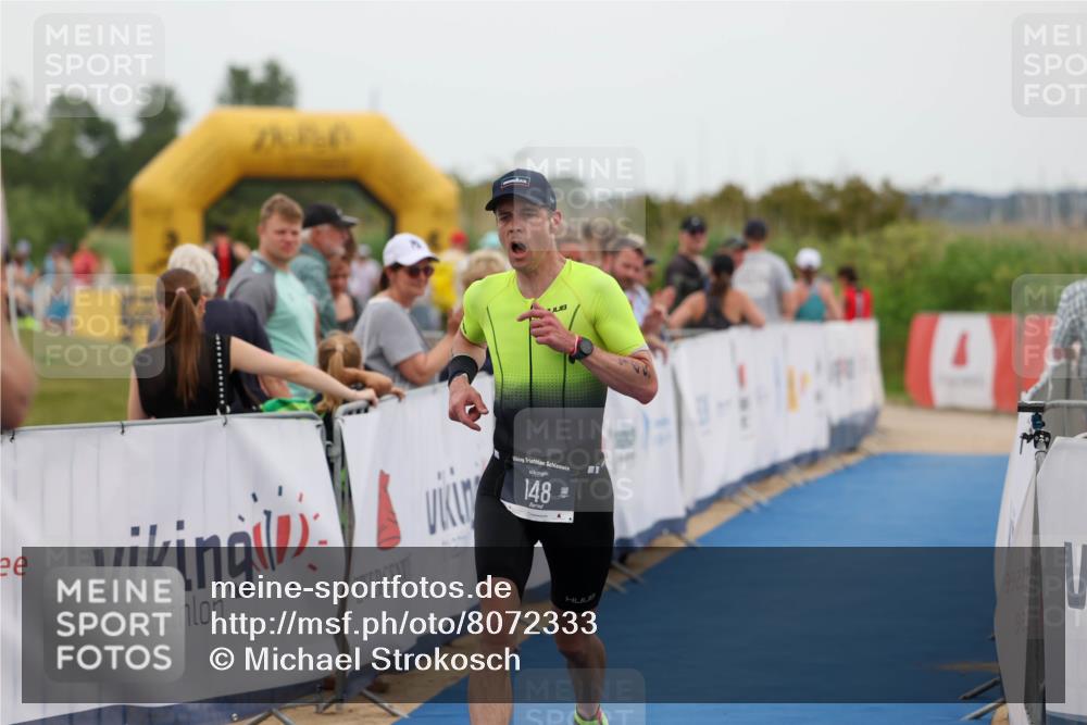 22.06.2025 - Viking Triathlon Michael Strokosch http://msf.ph/oto/8072333 22.06.2025 15:36:49 Ziel 148 meine-sportfotos.de