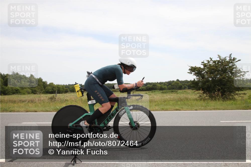22.06.2025 - Viking Triathlon Yannick Fuchs http://msf.ph/oto/8072464 22.06.2025 12:35:55 Radfahren 77, 184 meine-sportfotos.de