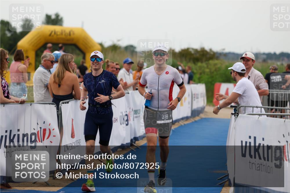22.06.2025 - Viking Triathlon Michael Strokosch http://msf.ph/oto/8072925 22.06.2025 15:56:58 Ziel 318, 328 meine-sportfotos.de