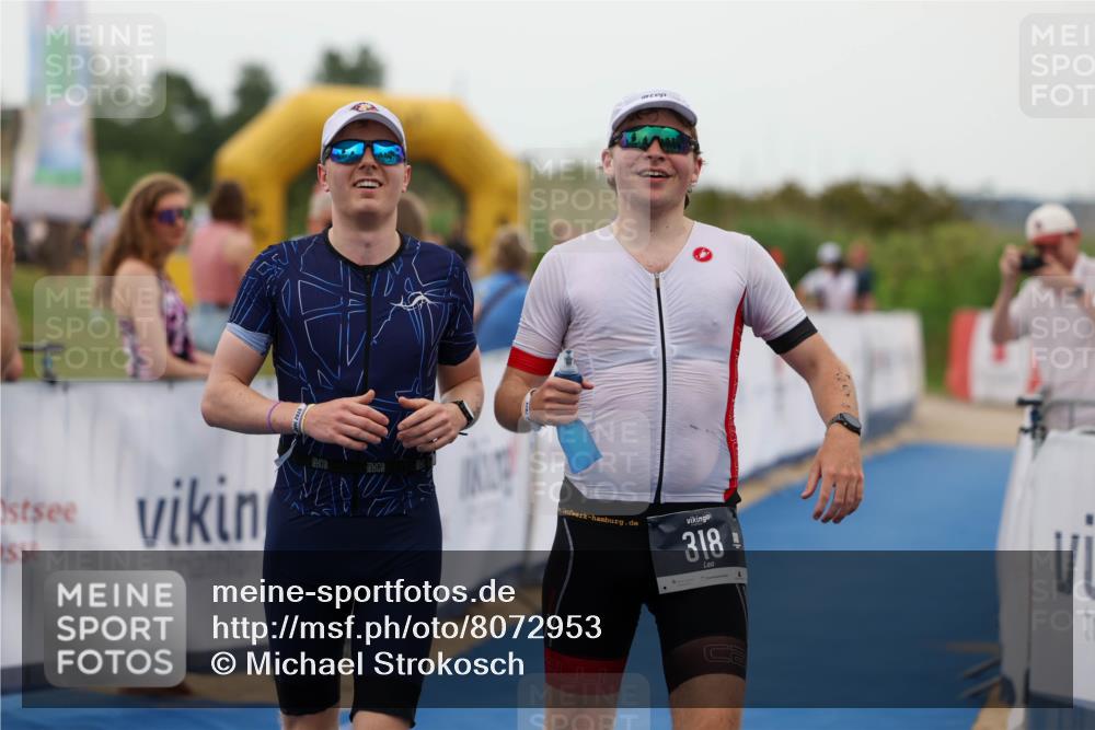 22.06.2025 - Viking Triathlon Michael Strokosch http://msf.ph/oto/8072953 22.06.2025 15:56:59 Ziel 318, 328 meine-sportfotos.de