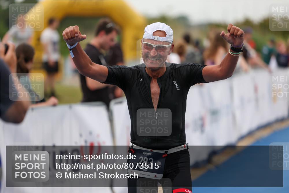22.06.2025 - Viking Triathlon Michael Strokosch http://msf.ph/oto/8073515 22.06.2025 16:02:41 Ziel 102, 283 meine-sportfotos.de