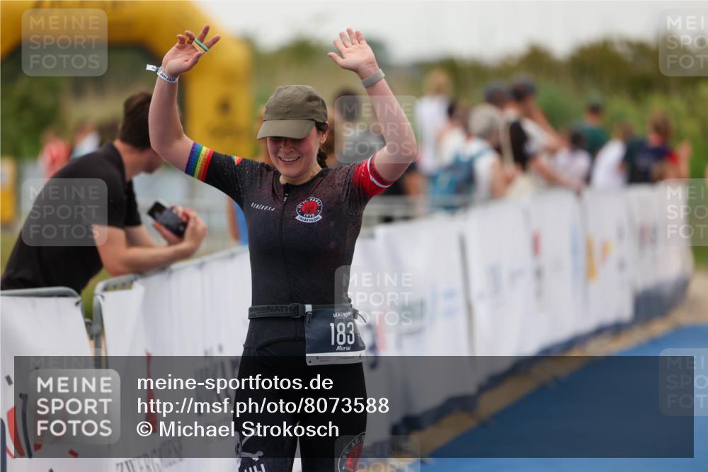 22.06.2025 - Viking Triathlon Michael Strokosch http://msf.ph/oto/8073588 22.06.2025 16:02:58 Ziel 183, 403 meine-sportfotos.de