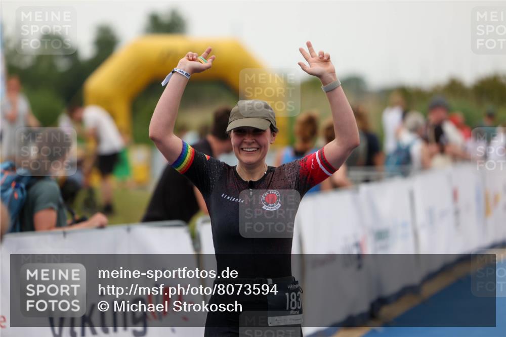 22.06.2025 - Viking Triathlon Michael Strokosch http://msf.ph/oto/8073594 22.06.2025 16:02:59 Ziel 183, 403 meine-sportfotos.de
