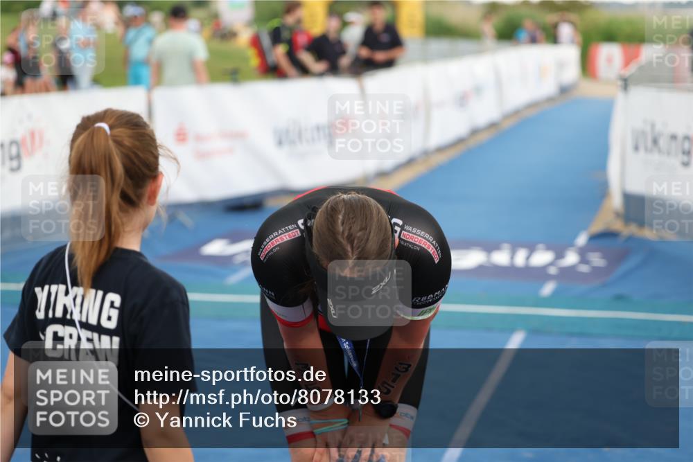 22.06.2025 - Viking Triathlon Yannick Fuchs http://msf.ph/oto/8078133 22.06.2025 16:31:54 Ziel  meine-sportfotos.de