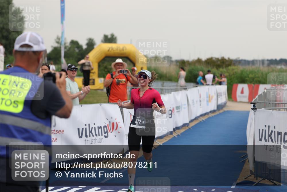 22.06.2025 - Viking Triathlon Yannick Fuchs http://msf.ph/oto/8078211 22.06.2025 16:35:33 Ziel 472 meine-sportfotos.de