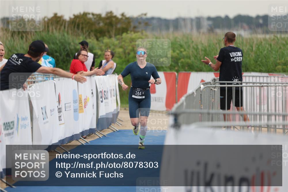 22.06.2025 - Viking Triathlon Yannick Fuchs http://msf.ph/oto/8078303 22.06.2025 16:36:19 Ziel 244 meine-sportfotos.de