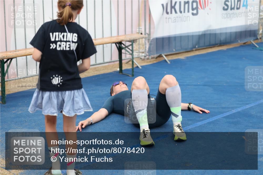 22.06.2025 - Viking Triathlon Yannick Fuchs http://msf.ph/oto/8078420 22.06.2025 16:36:30 Ziel  meine-sportfotos.de