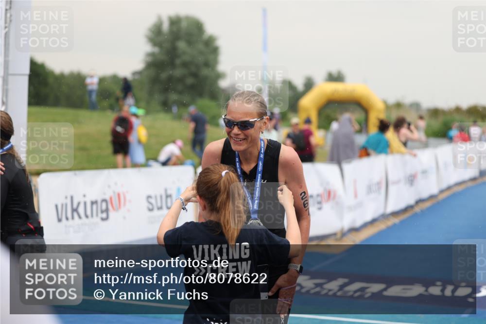 22.06.2025 - Viking Triathlon Yannick Fuchs http://msf.ph/oto/8078622 22.06.2025 16:37:02 Ziel 69, 267 meine-sportfotos.de