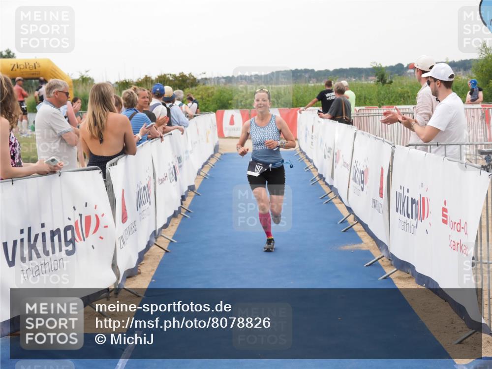 22.06.2025 - Viking Triathlon MichiJ http://msf.ph/oto/8078826 22.06.2025 15:56:01 Ziel 197 meine-sportfotos.de