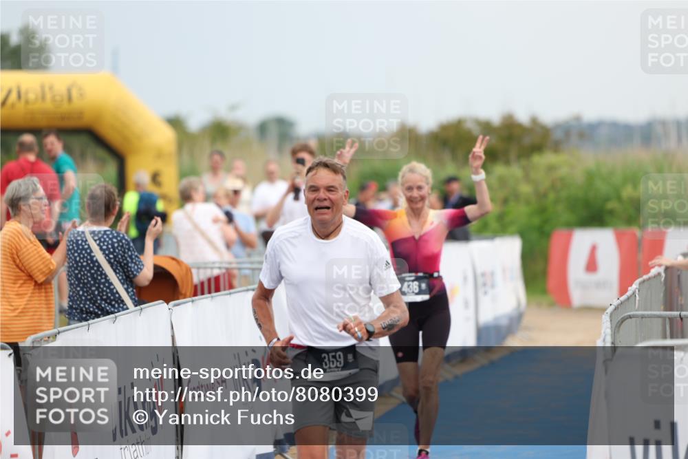 22.06.2025 - Viking Triathlon Yannick Fuchs http://msf.ph/oto/8080399 22.06.2025 16:53:36 Ziel 359, 436 meine-sportfotos.de