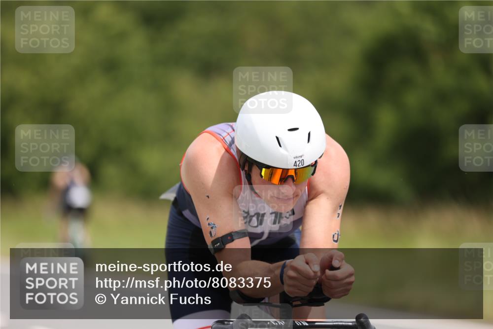 22.06.2025 - Viking Triathlon Yannick Fuchs http://msf.ph/oto/8083375 22.06.2025 12:29:48 Radfahren 91, 200, 297, 383, 420 meine-sportfotos.de