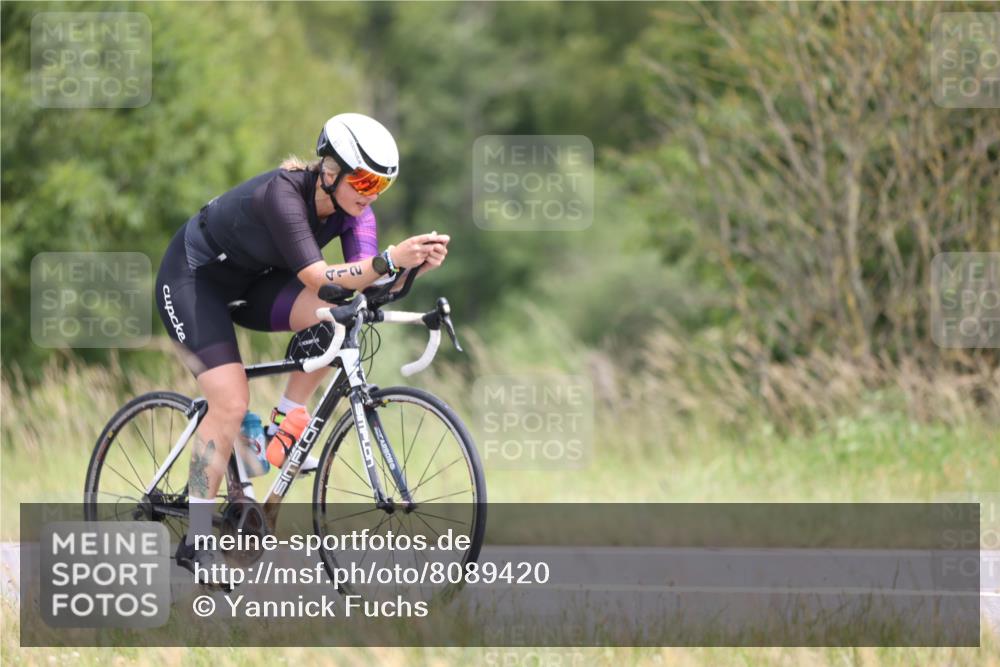 22.06.2025 - Viking Triathlon Yannick Fuchs http://msf.ph/oto/8089420 22.06.2025 13:21:05 Radfahren 412, 525, 615 meine-sportfotos.de