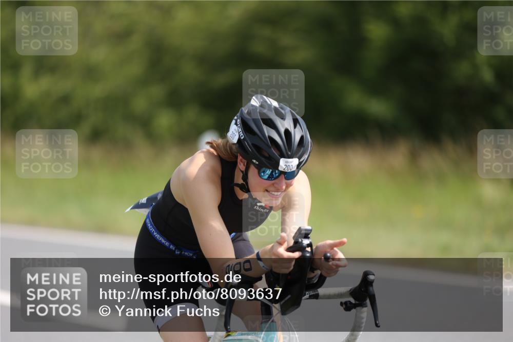 22.06.2025 - Viking Triathlon Yannick Fuchs http://msf.ph/oto/8093637 22.06.2025 11:18:48 Radfahren 200, 438, 602 meine-sportfotos.de
