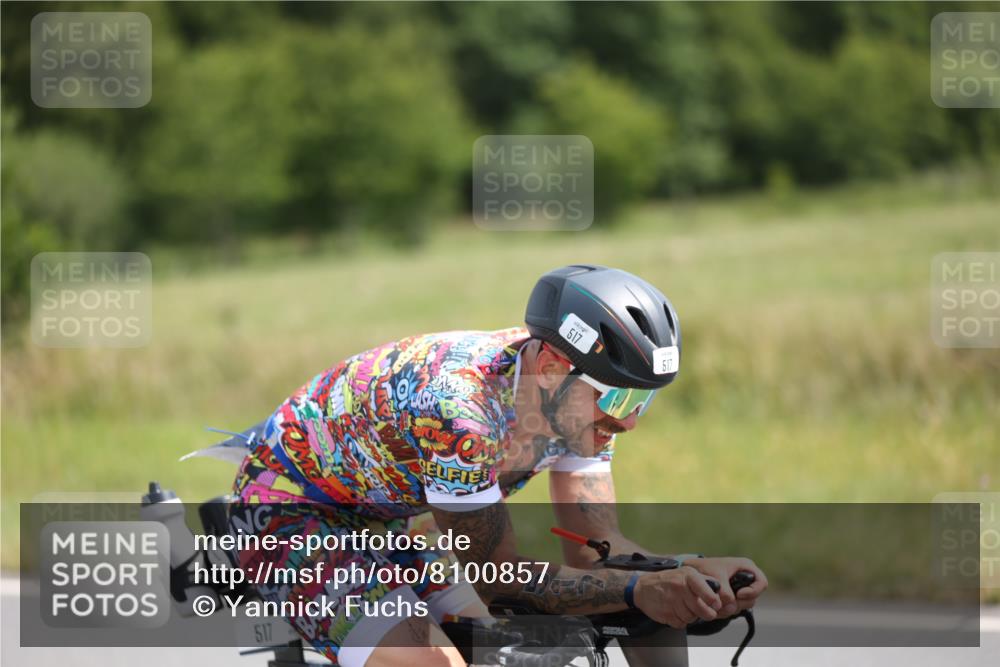 22.06.2025 - Viking Triathlon Yannick Fuchs http://msf.ph/oto/8100857 22.06.2025 12:04:14 Radfahren 38, 333, 517, 524, 650 meine-sportfotos.de