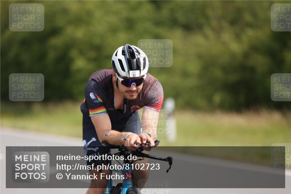22.06.2025 - Viking Triathlon Yannick Fuchs http://msf.ph/oto/8102723 22.06.2025 11:26:33 Radfahren 61, 393, 488, 659 meine-sportfotos.de