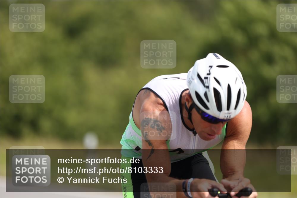 22.06.2025 - Viking Triathlon Yannick Fuchs http://msf.ph/oto/8103333 22.06.2025 11:27:00 Radfahren 145, 167, 248, 368 meine-sportfotos.de