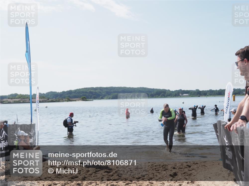 22.06.2025 - Viking Triathlon MichiJ http://msf.ph/oto/8106871 22.06.2025 10:53:05 Schwimmen 160, 165, 470, 640 meine-sportfotos.de
