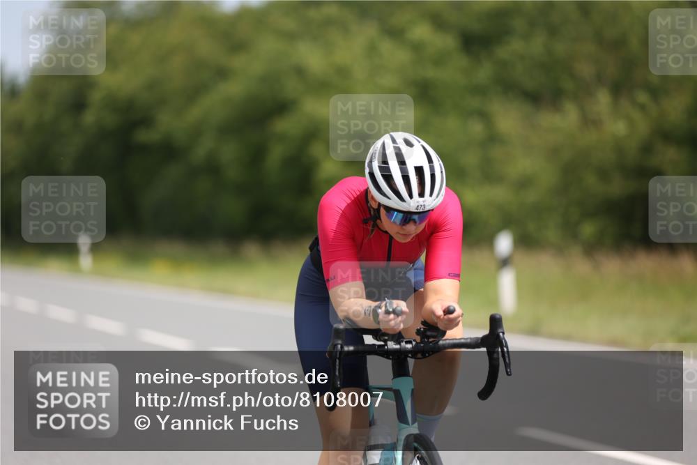 22.06.2025 - Viking Triathlon Yannick Fuchs http://msf.ph/oto/8108007 22.06.2025 12:12:52 Radfahren 78, 93, 287, 337, 473, 659 meine-sportfotos.de