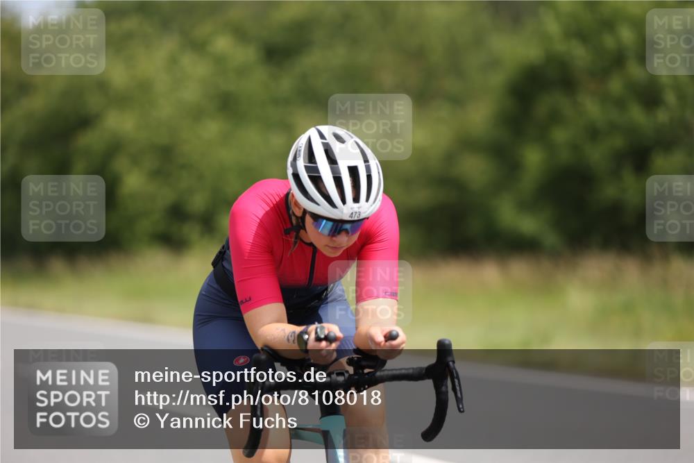 22.06.2025 - Viking Triathlon Yannick Fuchs http://msf.ph/oto/8108018 22.06.2025 12:12:52 Radfahren 78, 93, 287, 337, 473, 659 meine-sportfotos.de