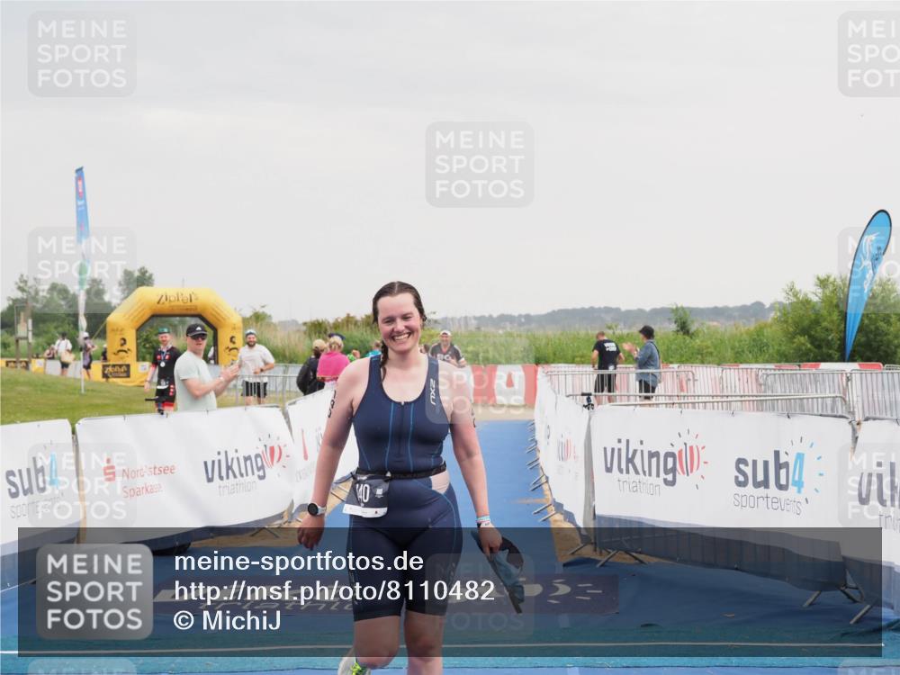 22.06.2025 - Viking Triathlon MichiJ http://msf.ph/oto/8110482 22.06.2025 16:39:20 Ziel 140, 156 meine-sportfotos.de