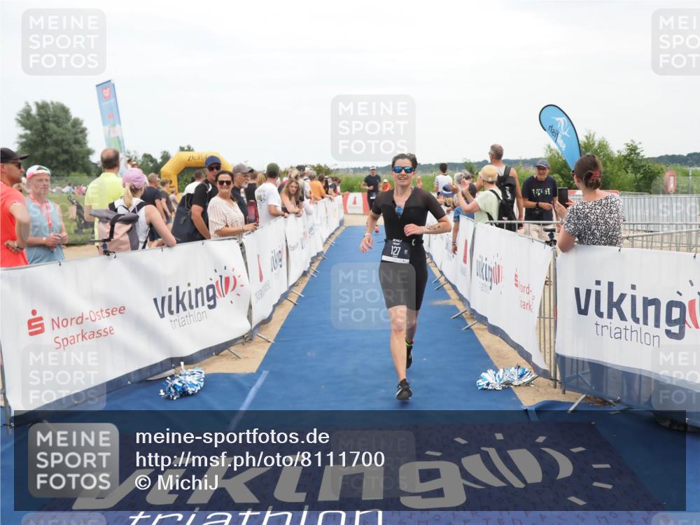 22.06.2025 - Viking Triathlon MichiJ http://msf.ph/oto/8111700 22.06.2025 15:02:40 Ziel 127, 529 meine-sportfotos.de