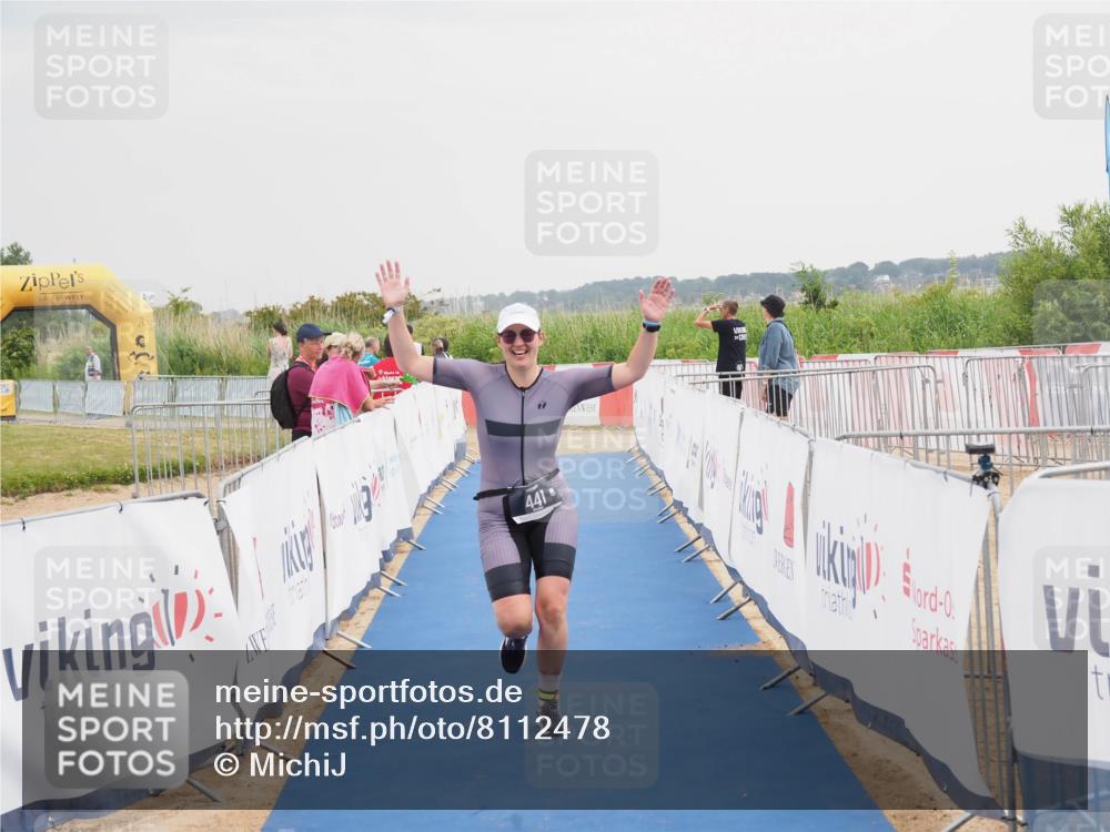 22.06.2025 - Viking Triathlon MichiJ http://msf.ph/oto/8112478 22.06.2025 16:41:25 Ziel 441 meine-sportfotos.de