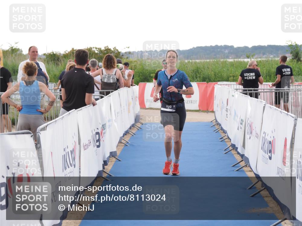22.06.2025 - Viking Triathlon MichiJ http://msf.ph/oto/8113024 22.06.2025 16:25:39 Ziel 133, 166 meine-sportfotos.de