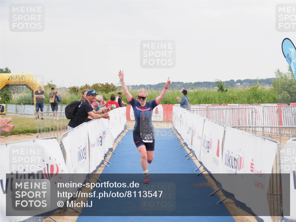 22.06.2025 - Viking Triathlon MichiJ http://msf.ph/oto/8113547 22.06.2025 16:44:50 Ziel 470 meine-sportfotos.de