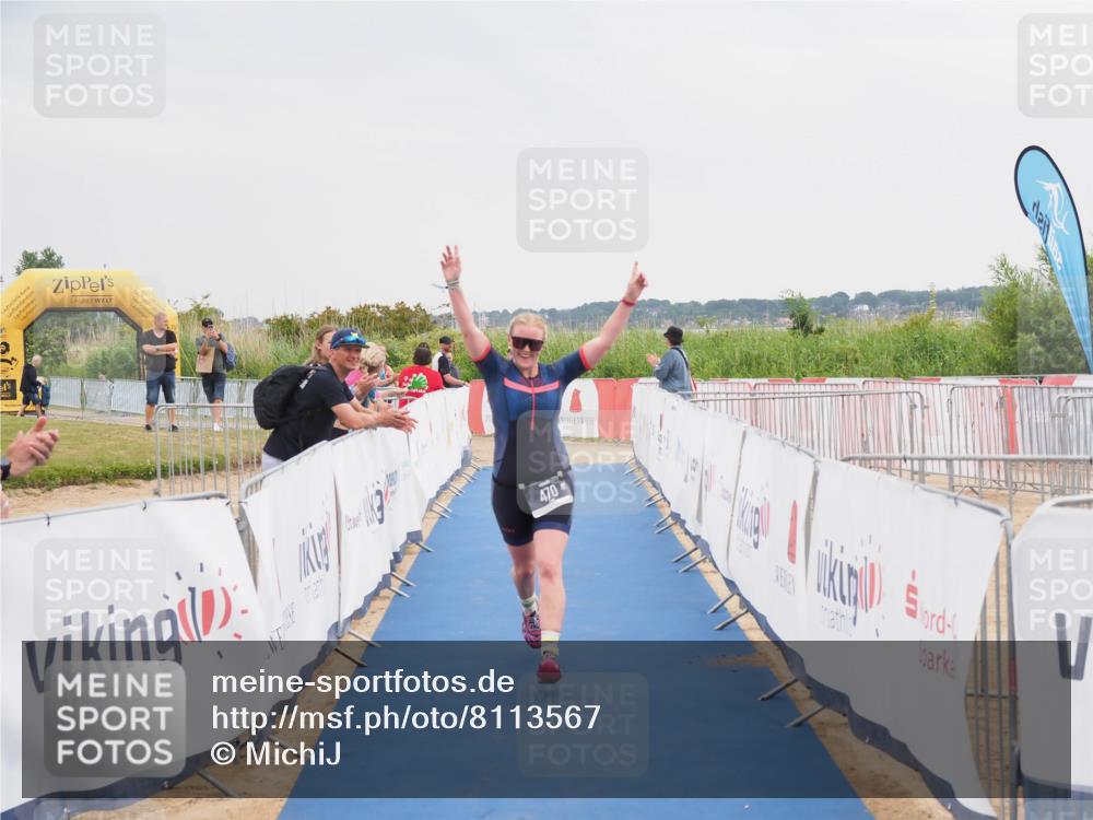 22.06.2025 - Viking Triathlon MichiJ http://msf.ph/oto/8113567 22.06.2025 16:44:50 Ziel 470 meine-sportfotos.de