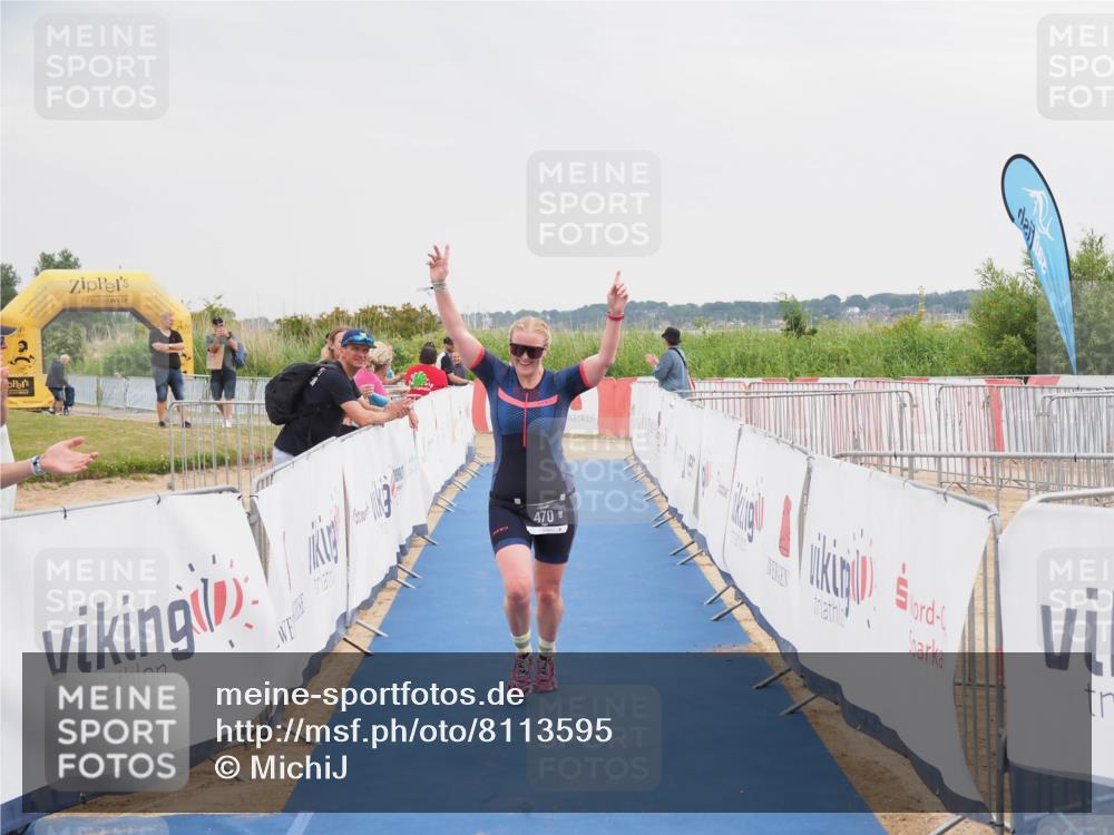 22.06.2025 - Viking Triathlon MichiJ http://msf.ph/oto/8113595 22.06.2025 16:44:50 Ziel 470 meine-sportfotos.de