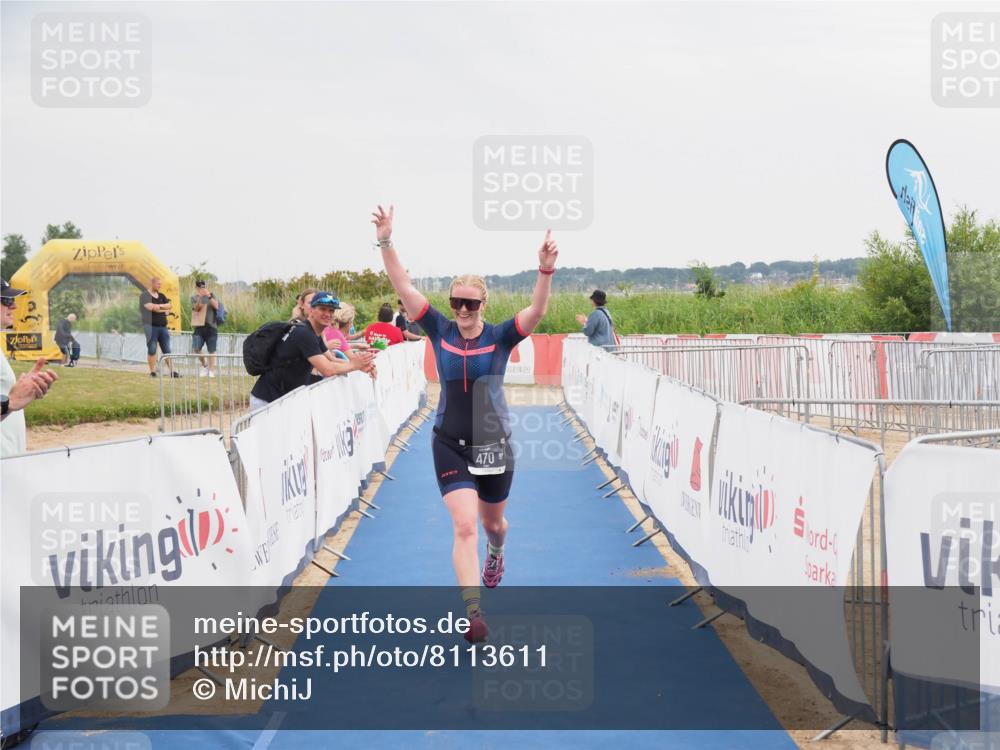 22.06.2025 - Viking Triathlon MichiJ http://msf.ph/oto/8113611 22.06.2025 16:44:50 Ziel 470 meine-sportfotos.de